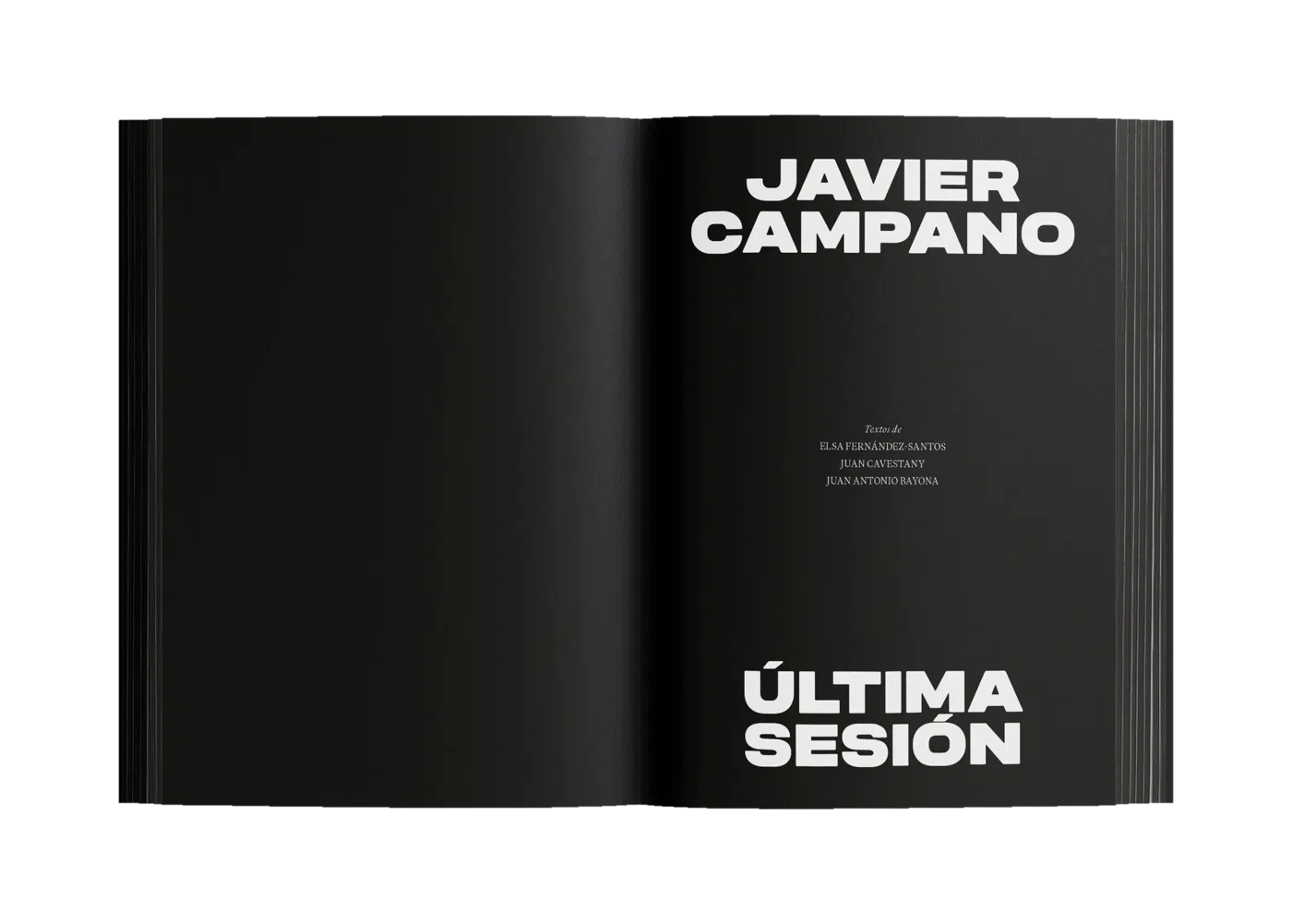 Javier Campano. Última sesión, spread 1