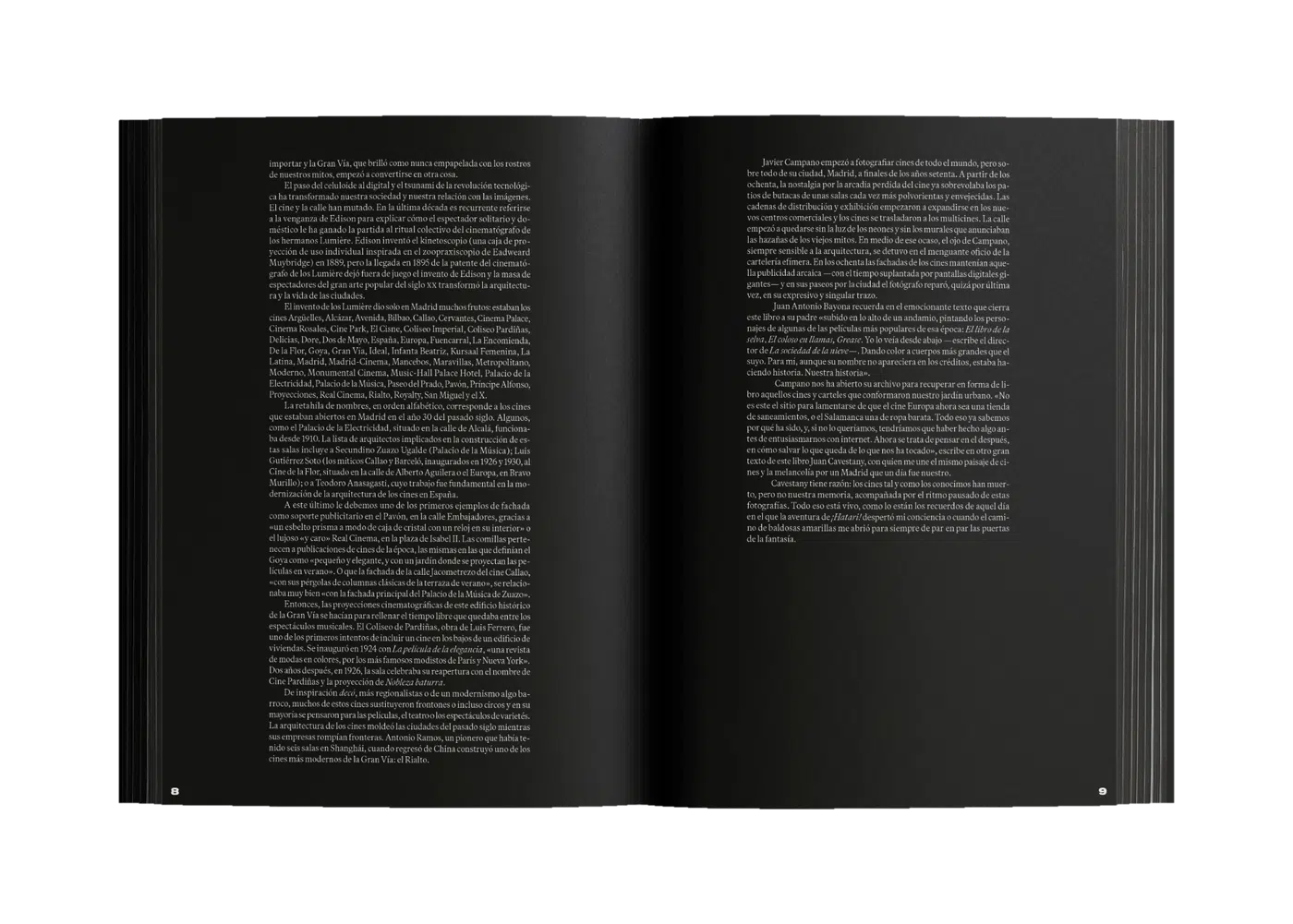 Javier Campano. Última sesión, spread 4