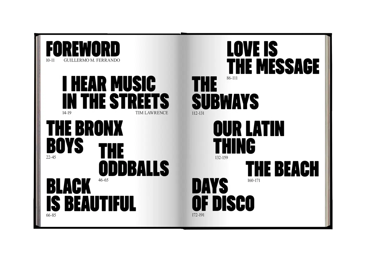 I Hear Music in the Streets. New York 1969-1989, spread 2