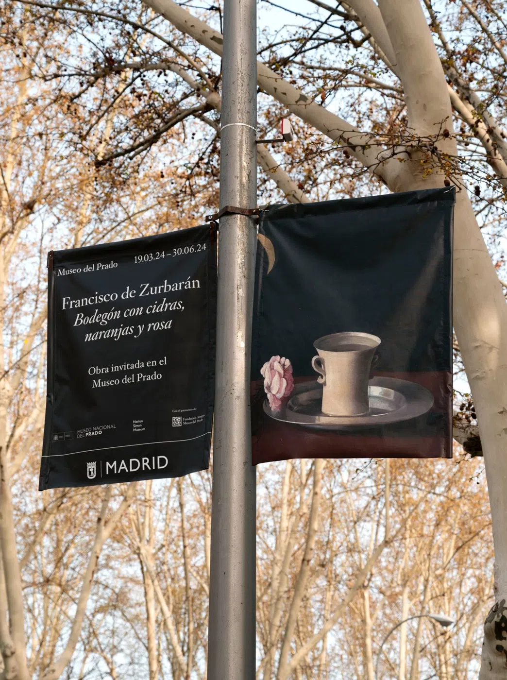 Francisco de Zurbarán street banners for Museo del Prado