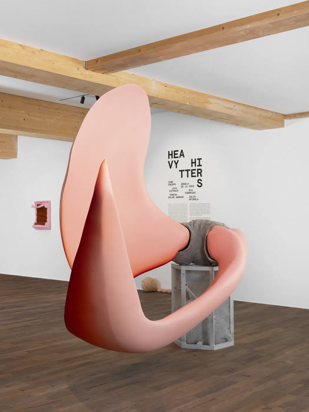 Heavy Hitters installation and exhibition wall graphics. Photo: Julien Gremaud